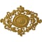Ekena Millwork Katheryn Ceiling Medallion, Hand-Painted Iridescent Gold, 22 1/2"W x 30 3/8"H x 1 1/2"P CM30KTIGS - alternate 1